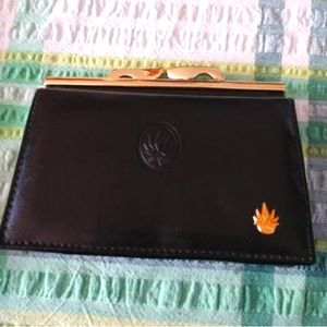 Vintage Braker genuine black leather wallet